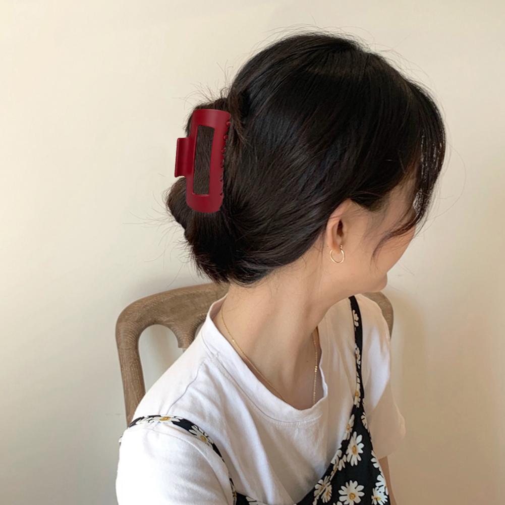 Silicone Hair Claw Clip Nonslip Elegant Hair Clip Flexible Trendy Hair Accessories for Thick Or Fine Hair