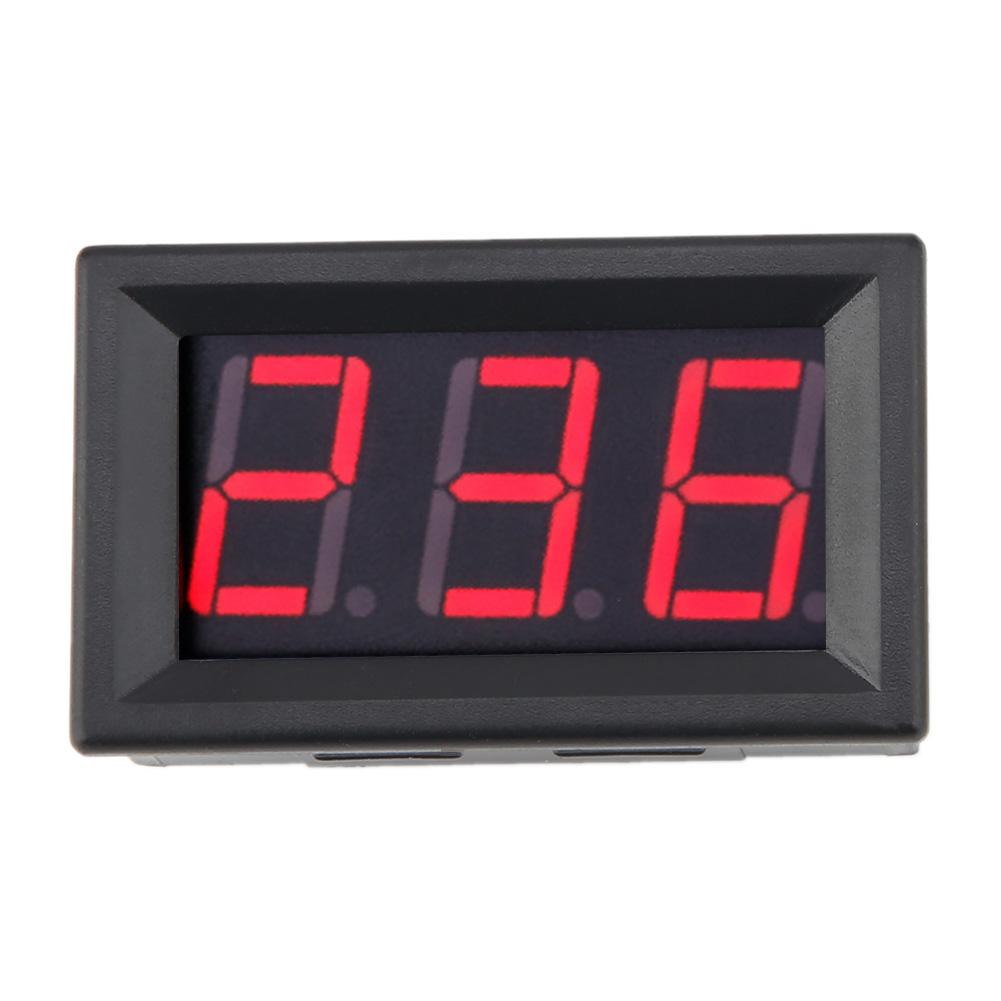 Digital Voltmeter 0.56inch Two Wire AC 70 380V Digital LED Display Voltage Meter (Red)