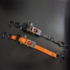 Automatic Ratchet Straps 2M Length 220lbs Load Bearing Capacity For Motorcycle Luggage Vehicle Cargo Secure Fastening