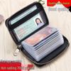 2025 Genuine Cowhide Unisex Compact Anti-Magnetic Card Holder & Document Sleeve