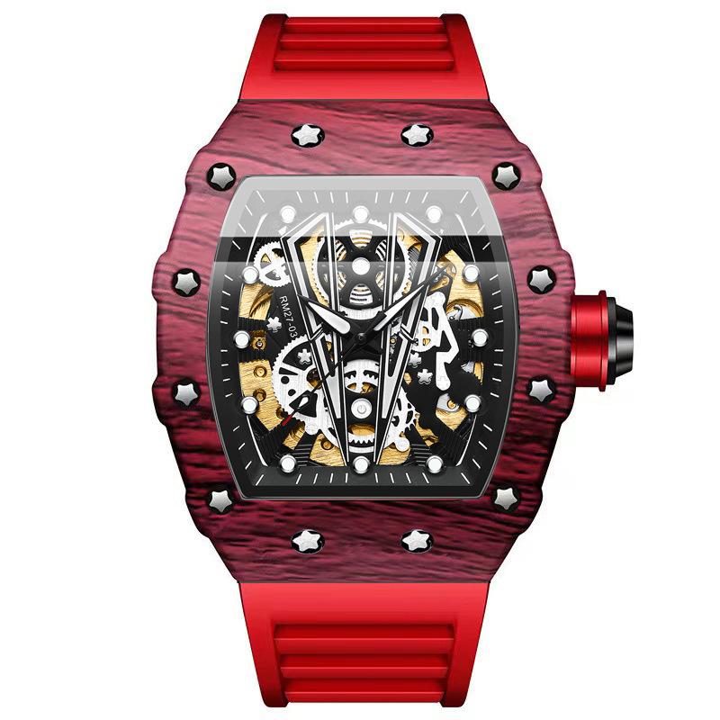 Bingbang Watch Automatic Hollow Mechanical Watch Miller Fashion Men'S Sports Watch.