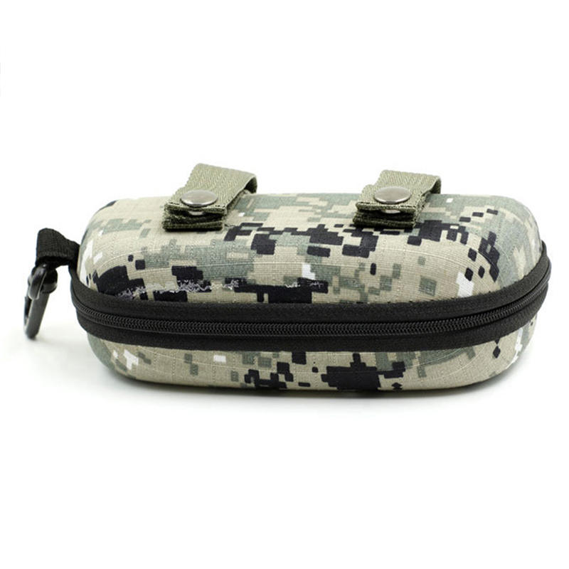 Étui à Lunettes Tactique Étuis Portables pour Lunettes de Vue Boîte à Lunettes Camouflage Support de Lunettes Mode Accessoire pour Lunettes Avec Fermeture Éclair