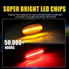 4x Clear Side Bumper Marker Lights Amber Red LED For 2010-14 Ford F-150 Raptor A