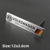 LMN1 Emblems Volkswagen Series Aluminum Badge Car Body Stickers Decals For VW GTI Polo Golf Passat Tiguan Arteon Touareg Taigo Caddy