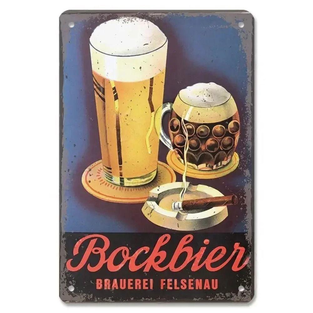 Vintage Beer Brands Metal Tin Sign Bar Tavern Home Decor