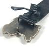 GUCCI 223896 G logo buckle  belt Leather Black/Silver