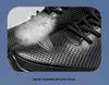 Men's 8CM Height Increase Casual Breathable Non-slip Leather Running Shoes, Thick Sole, Solid Color.