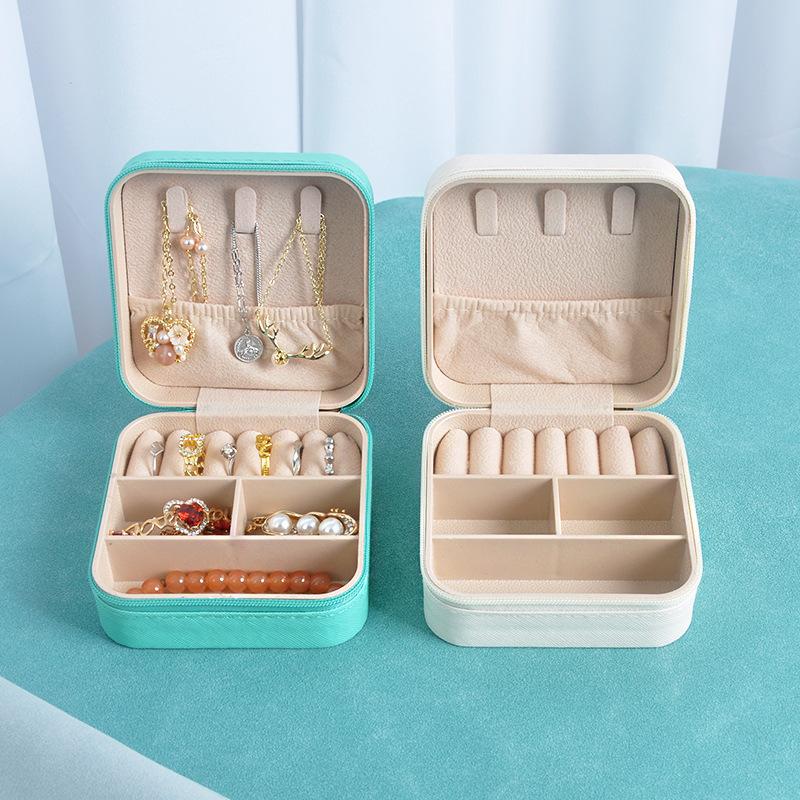 Jewelry Box Storage Box Portable Earnail Earrings Hand Jewelry Necklace Ring Small Exquisite Mini New Box