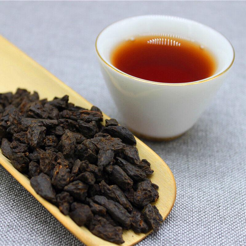 Yunnan Pu'er Çay 500g Bez Çanta Çay Fosili Menghai Olgun Çay Pu'er