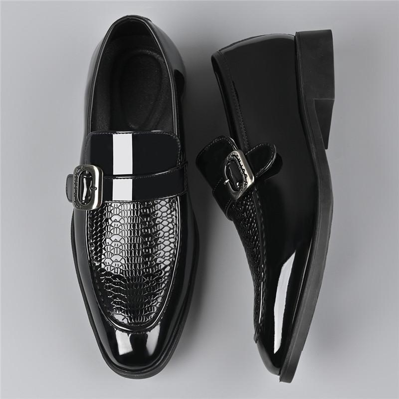 

Мода Новые Черные Коричневые Монки Лоферы Мужские Глянцевые Лакированные Кожаные Повседневные Туфли Дизайнерские Формальные Свадебные Платья Выпускной Вечер Обувь 38 чёрный