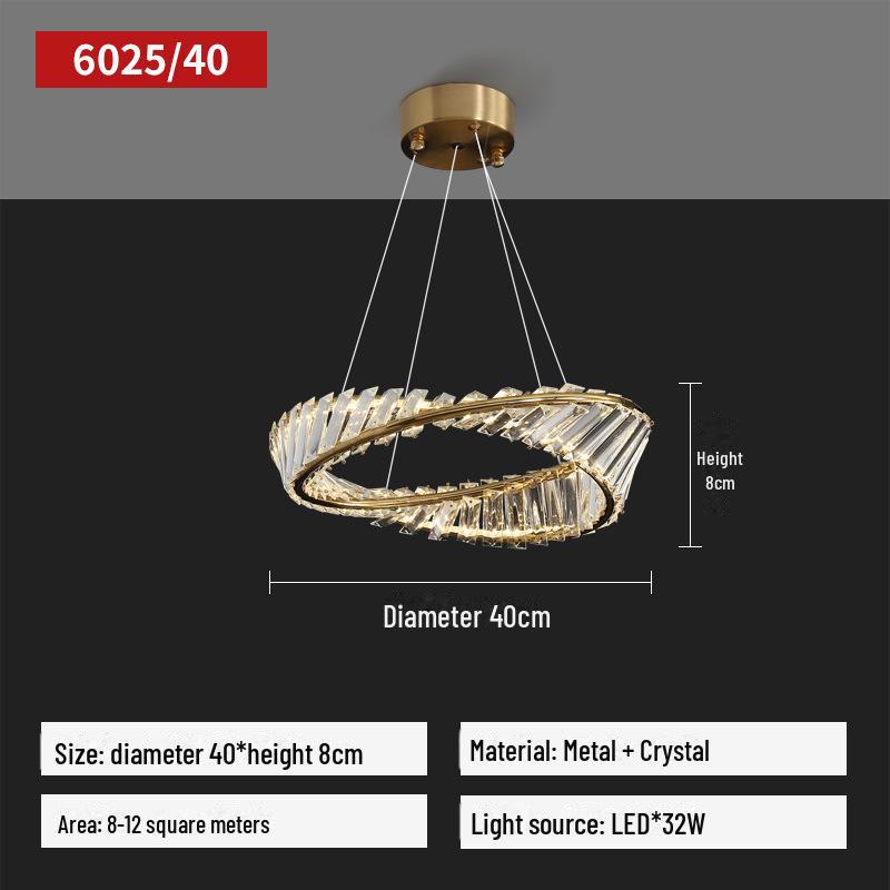 

Индивидуальная хрустальная люстра: Элегантный скандинавский дизайн для гостиной, спальни или ресторана — креативное световое решение Tri-color Dimming