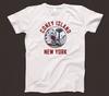 Camiseta Coney Island Nova York 831 Parque de Diversões do Brooklyn Montanha-russa Luna