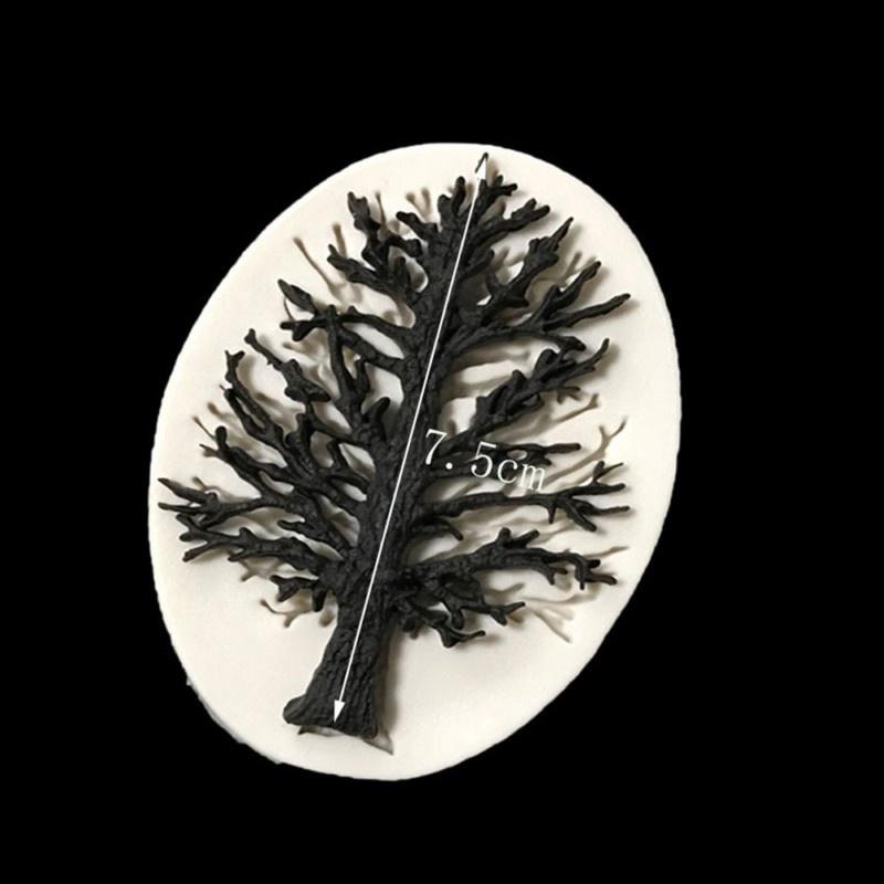 Nová pomůcka na zdobení dortů ze silikonových forem na čokoládu ve tvaru stromu