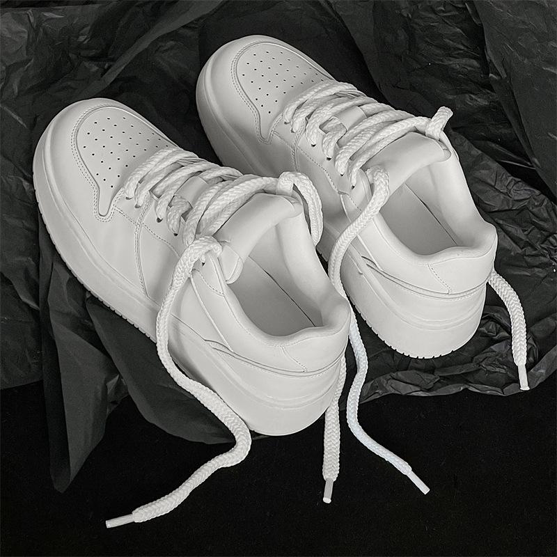 

Couple shoes autumn new bread shoes platform heightening board shoes casual board shoes 36 women’s size белый