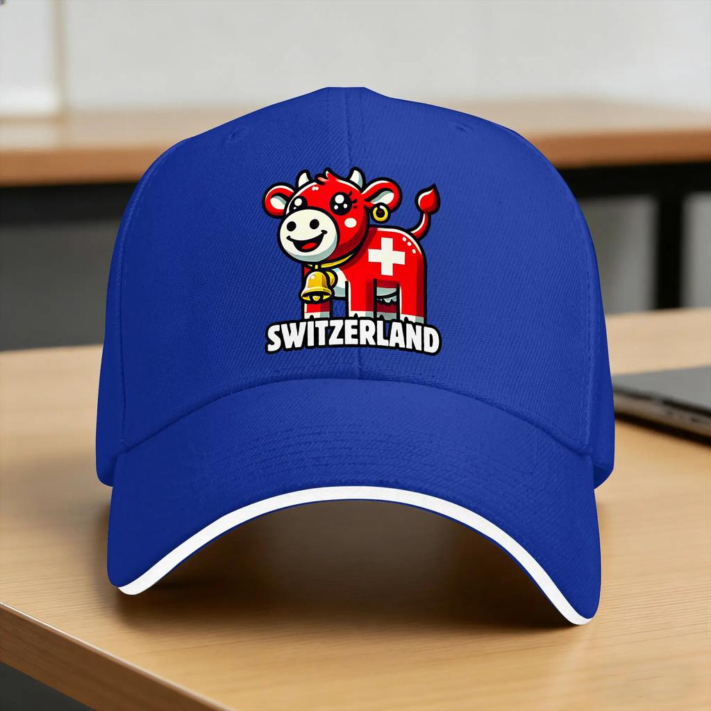 Switzerland Swiss Flag  Casual Baseball Cap Summer  Trucker Hat Adjustable Kpop Rock Cap Unisex Unisex yk Retro Baseball Caps