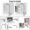 220V 50Hz Kitchen Electric Hot Faucet Water Heater Cold Heating Faucet Tankless Digital Instantaneous Water Heater Water Tap