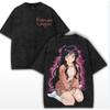 The Fragrant Flower Blooms with Dignity T-shirt Vintage Washed Oversized T Shirt Men's Unisex Clothes Cotton Tees