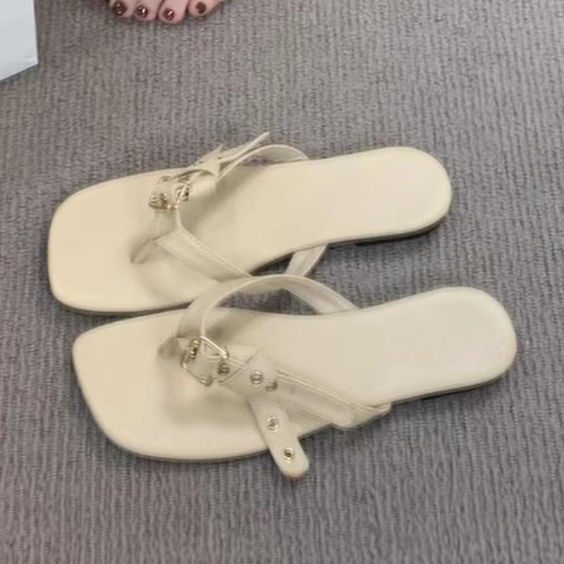 Fashion Retro Women Flats Slippers Designer Clip Toe Sandals Woman Shoes 2025 Trend Summer Fad New Walking Cozy Slides Dress Flip Flops