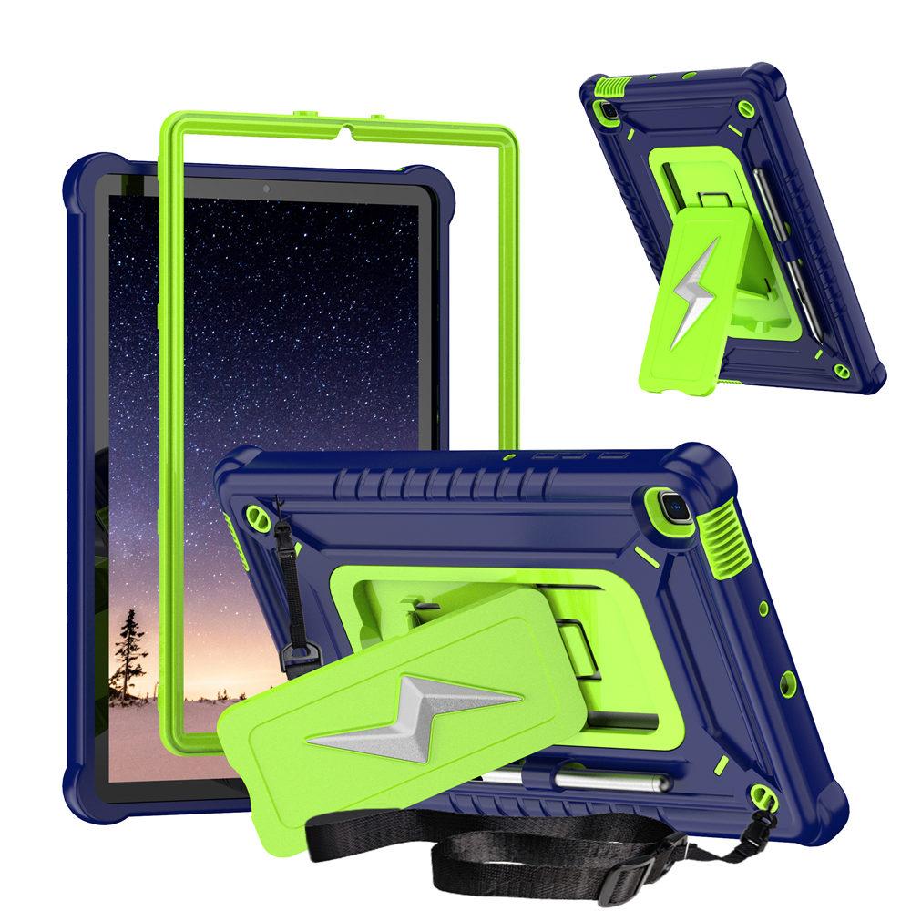 Armor Case für Samsung Galaxy Tab S6 Lite 10,4 Zoll 2020 P610 2025 P625 P620 3 in 1 Ständer Robuste Tablet-Hülle mit Gürtel