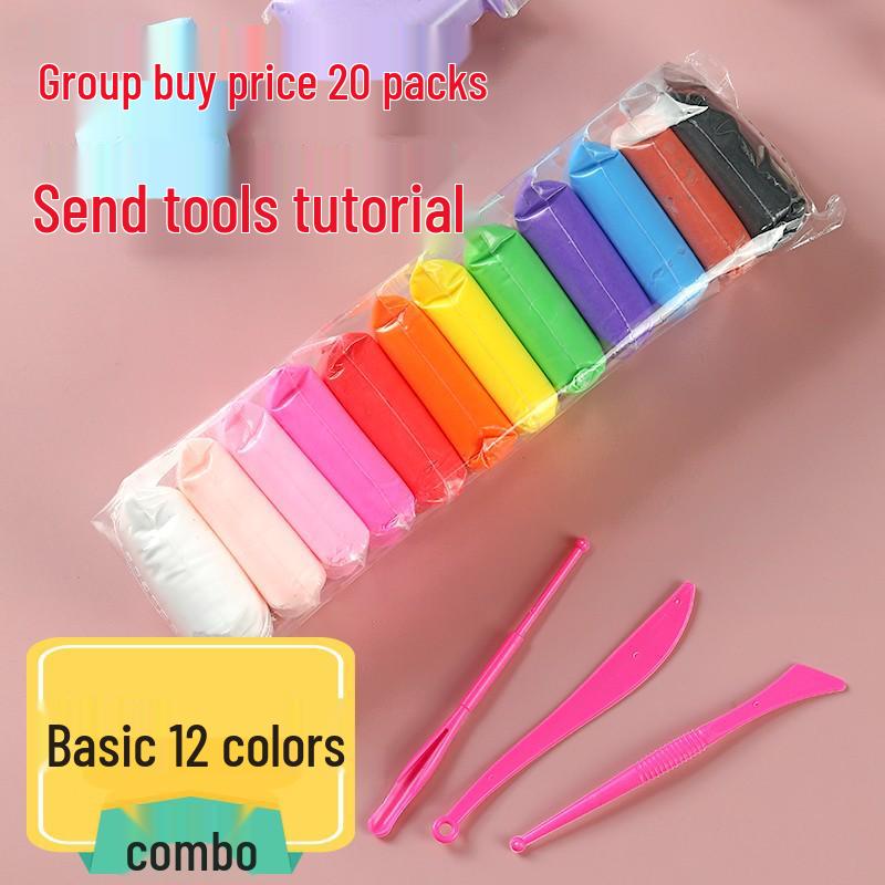 36-Color Kids DIY Space Clay Figurines