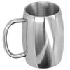 400ml Stainless Steel Beer Mug with Handle Coffee Mugs Milk Tea Cup Gift Drinkware for Office