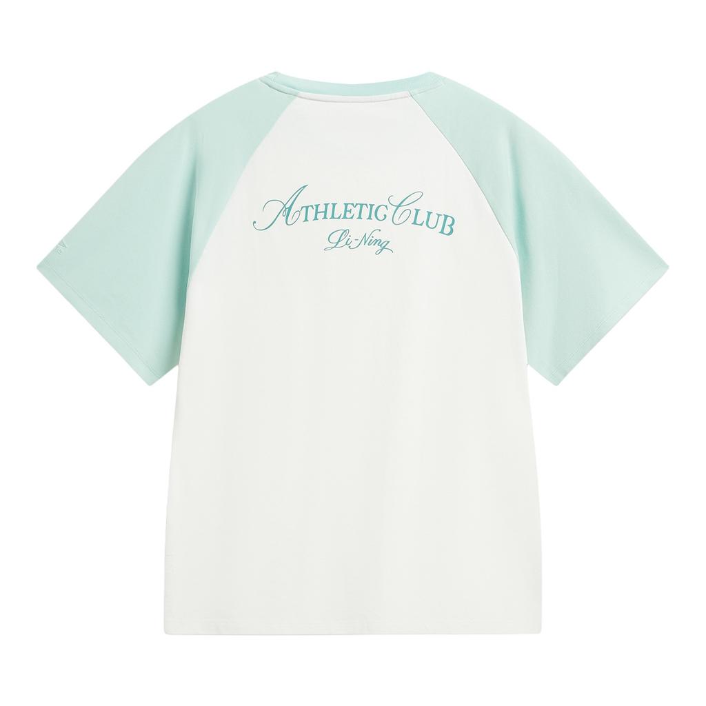 Li-Ning Quick-Dry Cool Round Neck Logo Short Sleeve T-Shirt Women tops AHSW416-3