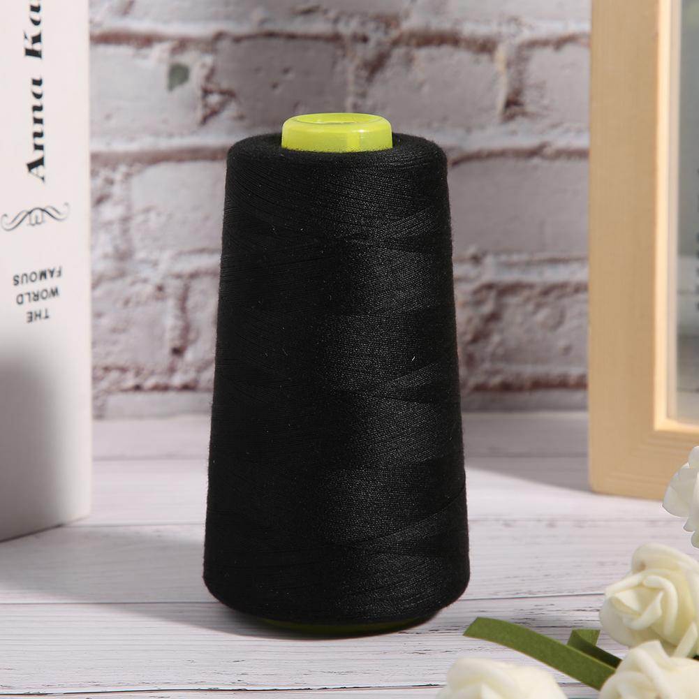 4PCS High Grade Polyester Thrd Sewing NaMachine Accessories Needle Thrd 3000 Yards for Clothes(Black )