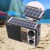 Tragbares Solarradio, Notfallradio, FM, AM, SW, Vollband, hohe Empfindlichkeit, kabelloser Bluetooth-Lautsprecher, LED-Taschenlampe, unterstützt MP3-Player
