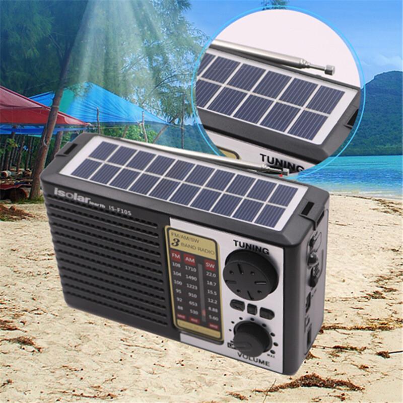 Tragbares Solarradio, Notfallradio, FM, AM, SW, Vollband, hohe Empfindlichkeit, kabelloser Bluetooth-Lautsprecher, LED-Taschenlampe, unterstützt MP3-Player