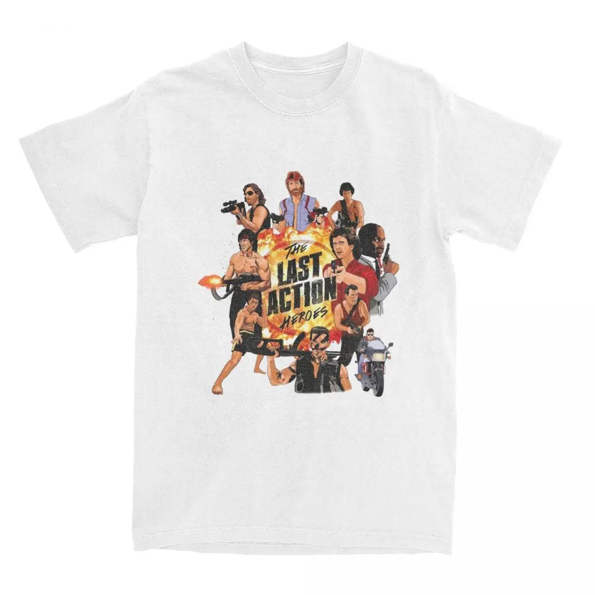 

80-е Ретро Кинозвезды Фильмы Последние Герои Боевиков Футболка Винтаж Винтаж Актеры Боевиков Футболки Одежда С Принтом XXXXXL белый