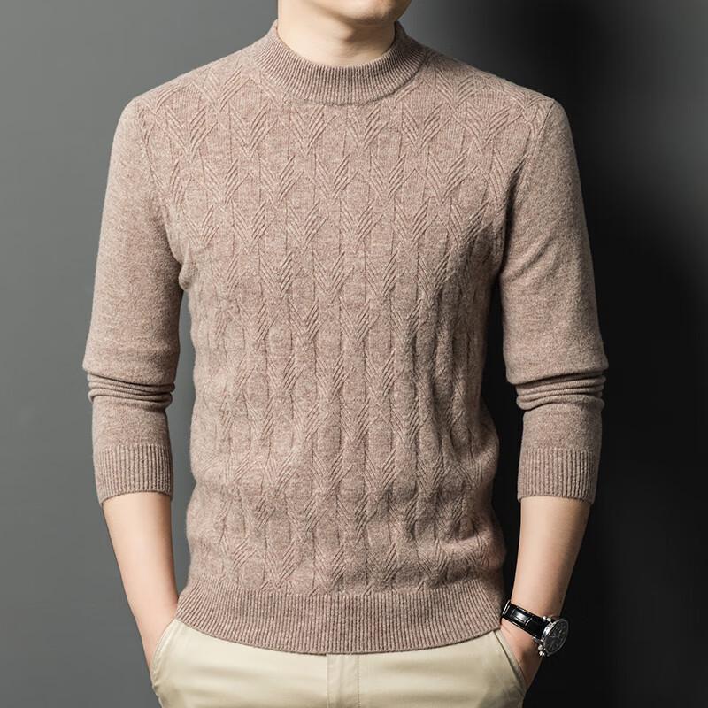 Firstview Men's Thickened 9-Gauge Wool Sweater