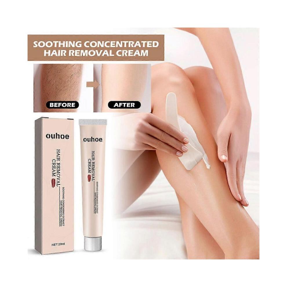 2pcs Fast Hair Removal Cream Painless Hair Growth Inhibitor Arm Armpit Legs Permanent Depilatory for Men Women 60g