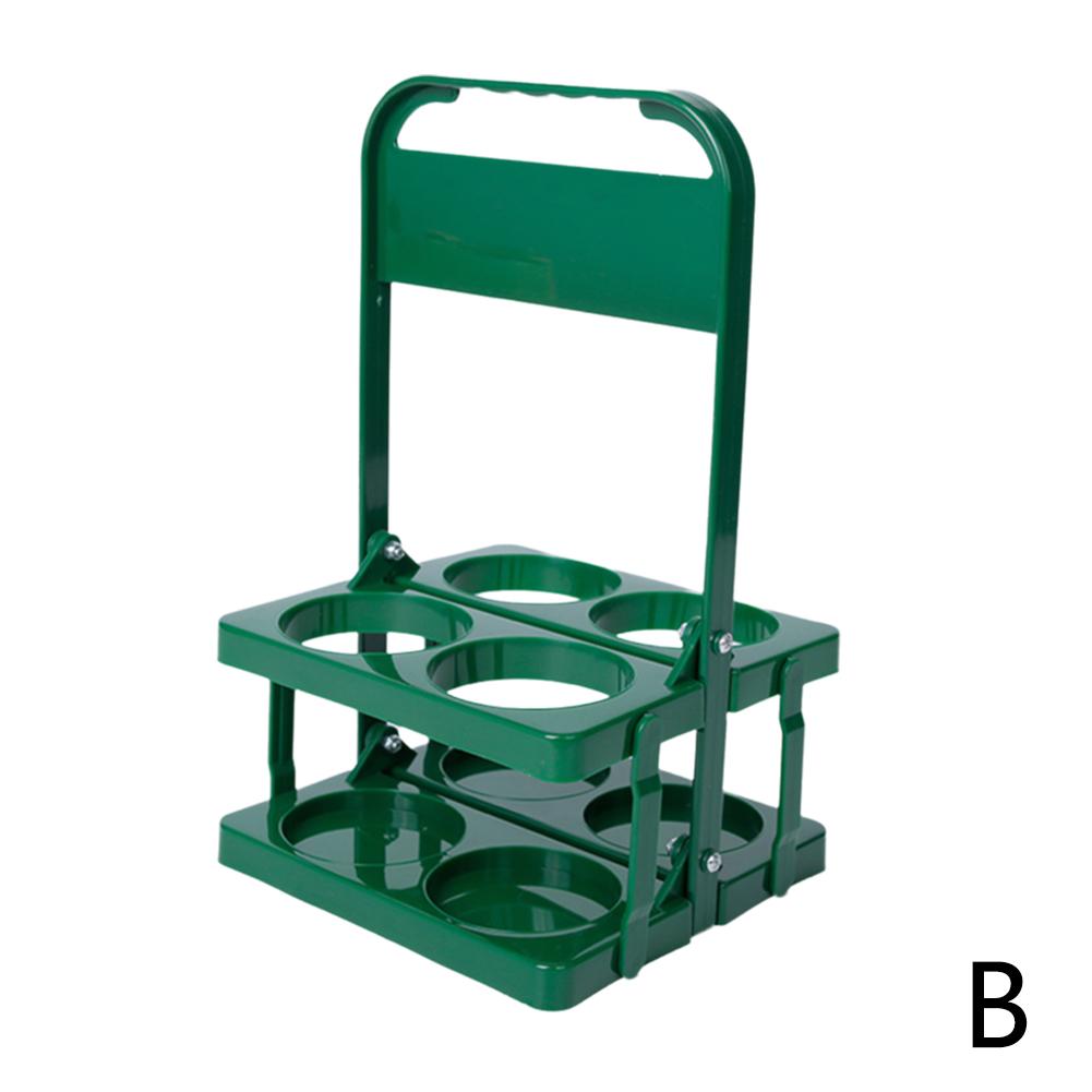 Portable Beer Carrier 4Pack Plastic Reusable Foldable Beer Bottle Holder Picnic BBQ Camping Beer Frame Wine Rack