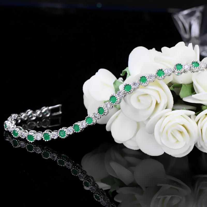 Accessories, Brass Platinum Plated Zircon Bracelet