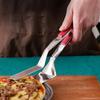 Pinze per Griglia in Acciaio Inossidabile Bloccabili Spatola Multiuso per BBQ Barbecue Campeggio Cucina all'Aperto Girare Hamburger Bistecche