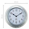 Nextime Poppy Galvanised Colour Wall Clock - 22cm