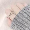 Trendy Japanese-Korean Roman Numeral Zircon Couple Ring - Non-fading Unisex Fashion for Men and Women