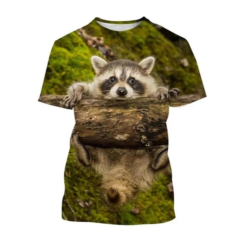 Animal 3D Print T-Shirts Men Women Casual Fashion Streetwear Oversized Short Sleeve T Shirt Kids Tees Tops Man Clothing