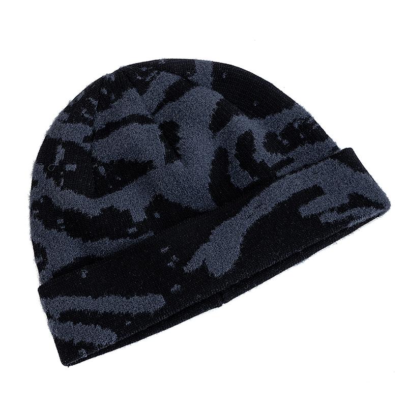 New Unisex Outdoor Skull Cap Fashion Geometric Printing Dandy Winter Hats Sailor Style Hats For Men Women Autumn Ski Beanie Cap
