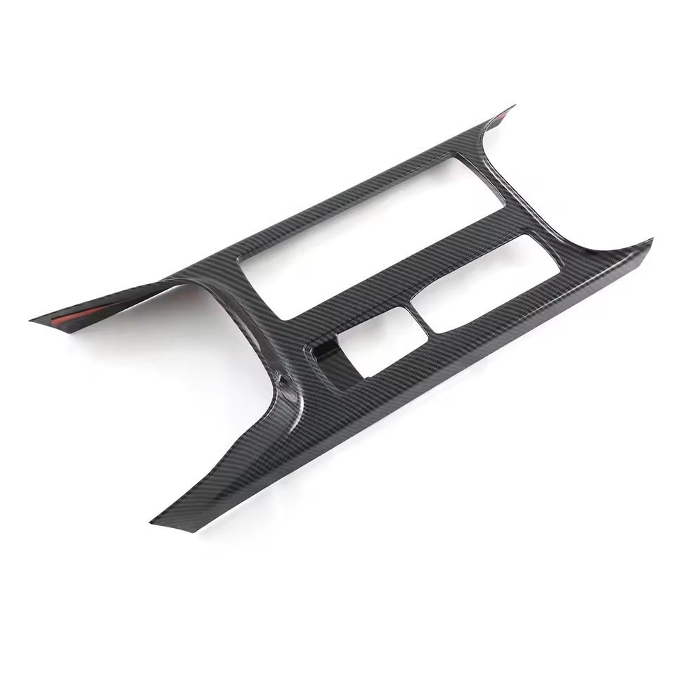 For Ford Focus   2024 ABS Carbon Fiber Center Console Water Cup Holder Cover Gear Shift Panel Decoration Car Accessories