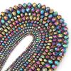 1 Strand Rondelle Faceted Crystal Beads Colorful Glass Loose Bead For Jewelry Making DIY Bracelet Necklace Supplies 3/4/6/8/10mm