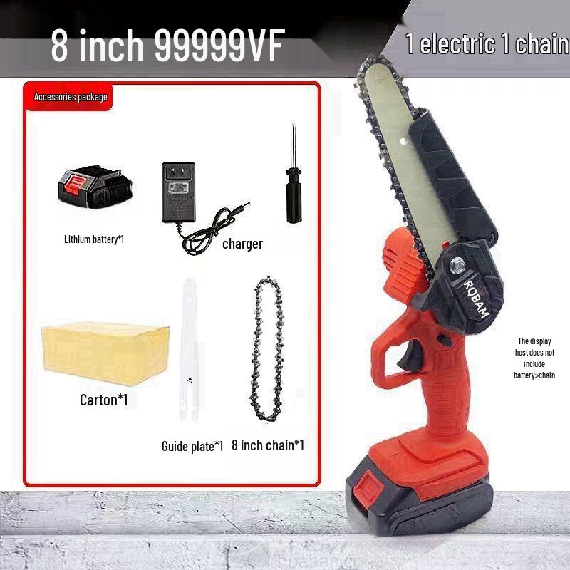 Rechargeable Cordless Handheld One-Handed Electric Chainsaw for Household and Outdoor Use