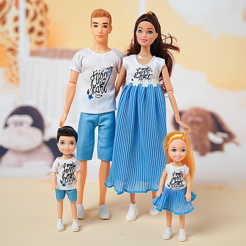 Set Bambole alla Moda con Scarpe di Plastica per Giocattoli per Famiglie e Coppie
