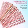 1Set Easy Apply Artificial Nail No Tools Needed Quick Installation Solid Color Highly Shine For Busy Professionals