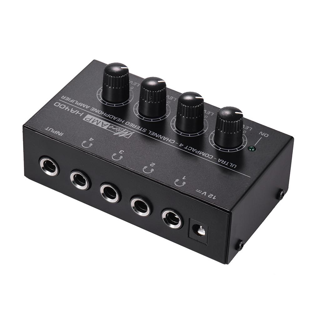 Independent Volume Control Headphone Amplifier 4 Channel 4 Channel Amplifier For Guitar