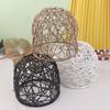 Taklit Rattan Dokuma Sanat Abajur Plastik Rattan Avize Abajuru B & B Otel Restoran Asılı Üst Düzey Aydınlatma