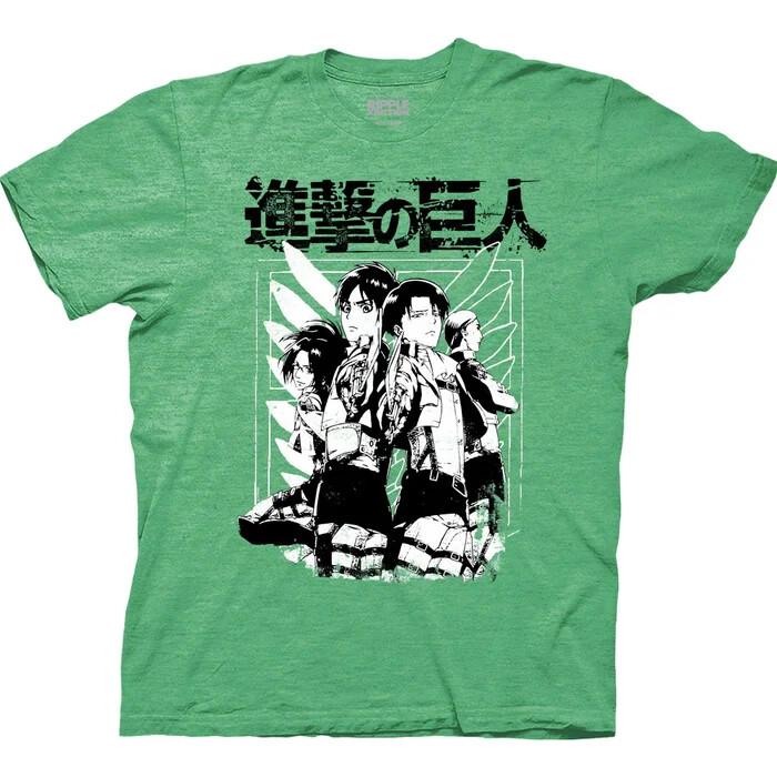 Attack on Titan Mens T-shirt Scout Regiment Group Under Logo XXXL
