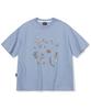 CPGN STUDIO Dtp Whisper Crop Short Sleeve Tee Blue Gray