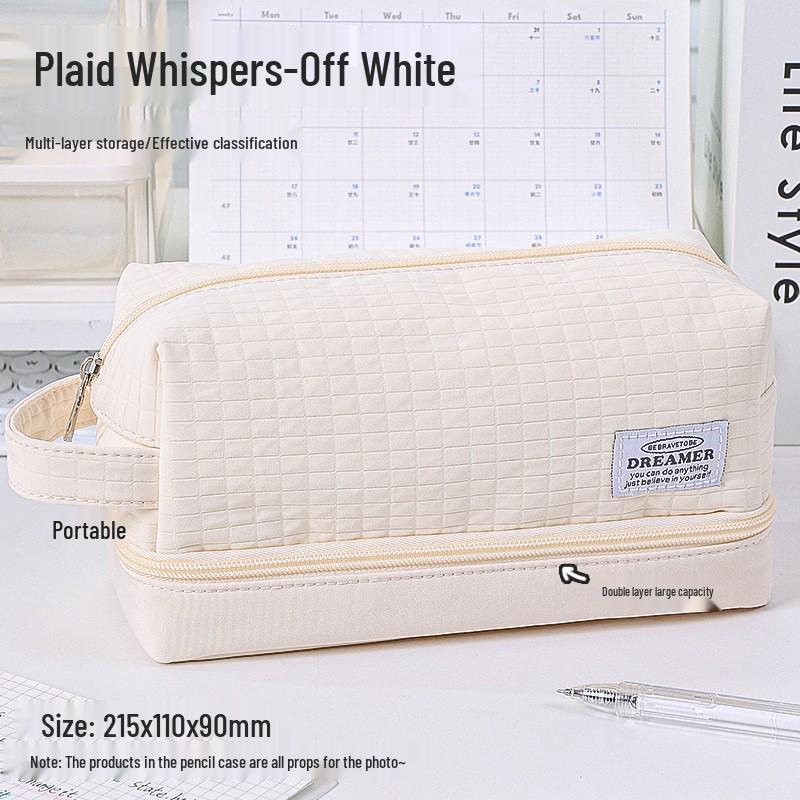 Large Capacity Blue Transparent Ita Pencil Case - Stylish and Functional for Students