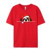 St. Bernard Dog Christmas T-Shirts Manga T Shirt Graphic Men Tops Tees Santa Hat T-Shirts Christmas T-Shirt Cotton